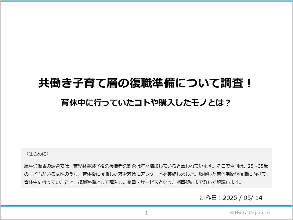 復職準備に関する調査